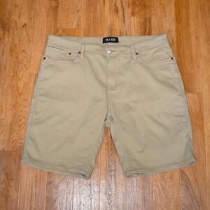 DU/ER N2X Relaxed Fit Shorts Mens 40 Tan Excellent Stretch Performance Khaki